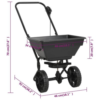 Distributeur de sel en PVC et acier – 92 x 46 x 70 cm – Capacité 15 L